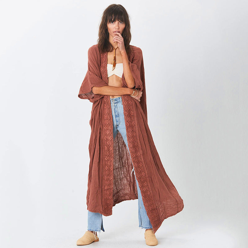 Lace Cardigan Beach Cover-Up